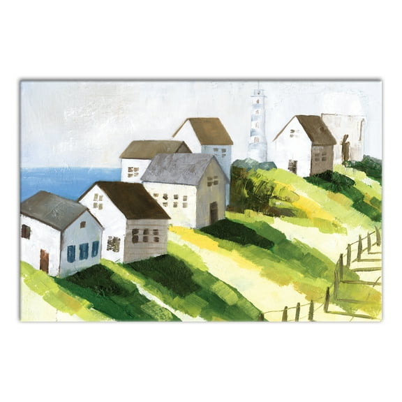 Creative Products Coastal Town 36 x 24 Canvas Wall Art