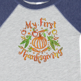 thumbnail image 4 of Inktastic My 1st Thanksgiving Pumpkin Vegetables in Orange and Green Boys or Girls Baby Bodysuit, 4 of 5