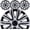Black and Silver, variant on 4PCS 14" Universal Hubcaps Snap-On ABS Material 14 inch Wheel Rims Cover for Toyota Nissan Hyundai Honda BYD KIA Tesla and More Models(Matte Black)