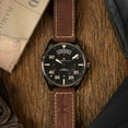 thumbnail image 3 of Hamilton Men's Swiss Automatic Khaki Pilot Brown Leather Strap Watch 42mm H64605531, 3 of 9