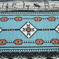 thumbnail image 4 of Chezmoi Collection Boone 2-Piece Southwestern Cowboys Rodeo Quilt Set Twin, Multicolor Blue Brown Beige Clay Printed Microfiber Lightweight Bedspread Set for All season, 4 of 9