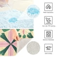 thumbnail image 3 of Yayeee Bath Rugs for Bathroom Floor Set of 2 Non Slip Fluffy Soft Absorbent Mat, Pink Symmetrical Stars, 3 of 7