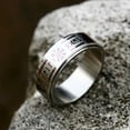 thumbnail image 3 of GKNET Stylish Viking Fashion Vintage Stainless Steel Rotating Men's Rings Sizes 7-13-7-Gold, 3 of 6
