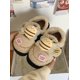 thumbnail image 5 of Zapatillas de casa de algodón con diseño de abeja para mujer, zapatos de invierno para padres e hijos, antideslizantes, cálidos, para niños y niñas, zapatillas para el hogar, 5 of 5