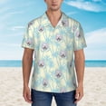 thumbnail image 2 of Pofeuu French Bulldog 3 Print Hawaiian Shirt for Men Sleeves Casual Button Down Summer Beach Dress Shirts T-Shirts,XX-Large, 2 of 7