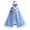 Blue, variant on Gilrs Thicken Warm Velvet Cape Kids Princess Hooded Cloak Fancy Dress up Snowflake Cape