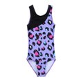 thumbnail image 3 of TiaoBug Kids Girls One Piece Ballet Dance Gymnastics Leotard Bodysuit Leopard Printed Tankini Jumpsuit, 3 of 6