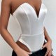thumbnail image 5 of Pantalones ajustados Mono de verano para mujer Mono con sujetador con cuello en V para mujer Ropa interior sexy Fridja nalpqowj40879, 5 of 8