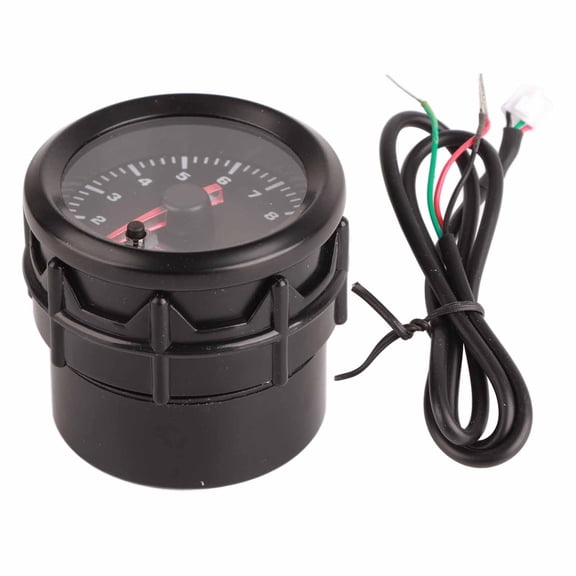 M Buder 52mm / 2in 7 Colors LED Speedometer Tachometer Car Modification Gauge for 12V Vehicles High-Speed Stepper Motor Backlit Pointer Drive Gauge (10 inches / 25.4 cm)
