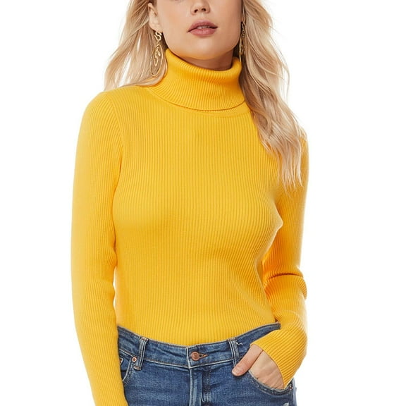 nine bull Womens Turtleneck Sweater Pullover Casual Long Sleeve Slim Fit Pullover Top Basic Knit Sweaters