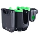 thumbnail image 2 of Portavasos 2 en 1 para cochecito, soporte para botella de agua para bicicleta, ajustable con soporte para teléfono Verde negro Sharpla Portabidón de bicicleta, 2 of 8