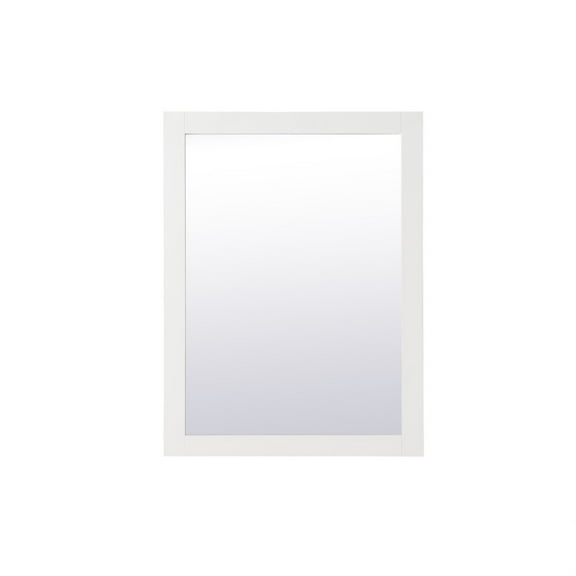 Aqua rectangle vanity mirror 24 inch in White