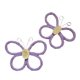 thumbnail image 1 of 2 piezas de decoración de pared con mariposas, artesanías, decoración de pared bohemia para oficina y dormitorio. Púrpura, 1 of 9