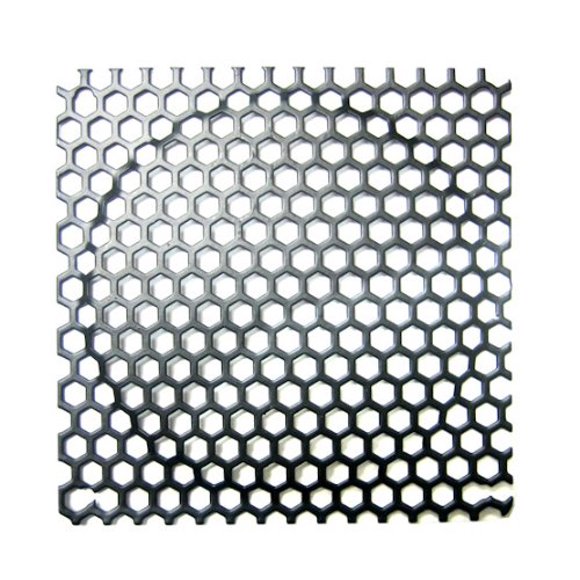 Parrilla De Filtro De Malla De Acero De 140 Mm Con Orificios Grandes De Panal De 6 Mm - Negro