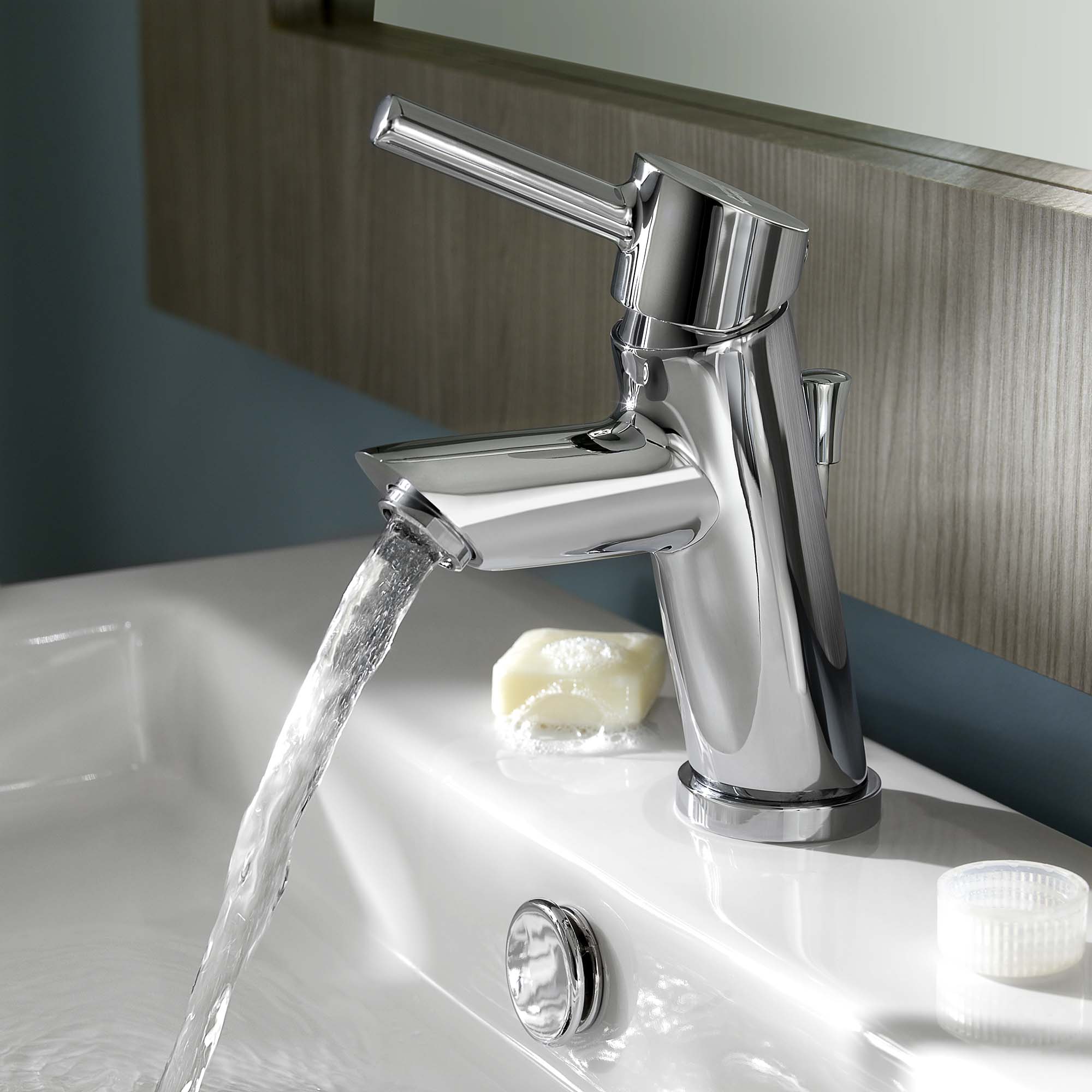 American Standard Serin Single Control Bathroom Sink Faucet with Pop-up Drain 1.2 GPM in Polished Chrome