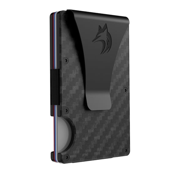 Billetera TRAVELINGO con bloqueo RFID de fibra de carbono para hombre