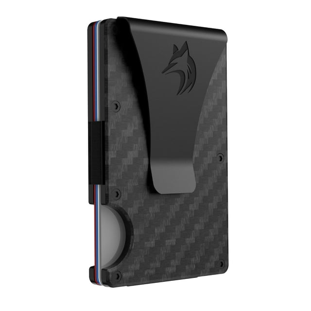 Billetera TRAVELINGO con bloqueo RFID de fibra de carbono para hombre