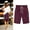Wine, variant on LEBONYARD Womens Shorts,Women's Shorts with Fun Prints,,Women's Summer Solid Five Points Large Size Cotton Linen Pants Casual Pants