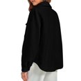 thumbnail image 5 of Women's Solid Color Casual Coat Without Hood Featuring Long Sleeves And Pockets​​, 5 of 7