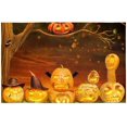 thumbnail image 1 of EREHome Halloween Pumpkin Placemat Plate Holder Set of 6, Table Mats Protector 12x18 inch, 1 of 5
