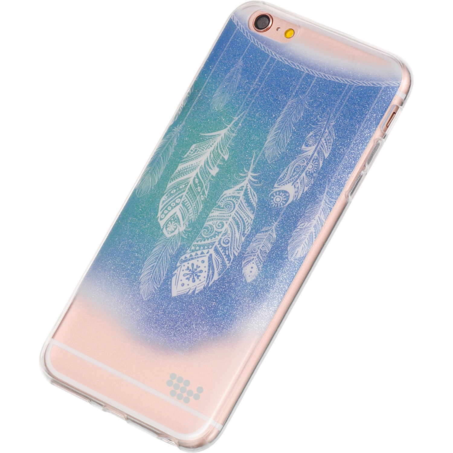 Watercolored Painting TPU Skin Case for Apple iPhone 6 / 6S With Drop and Scratch Resistant, Shock Proof TPU Casing (Dancing Feather)