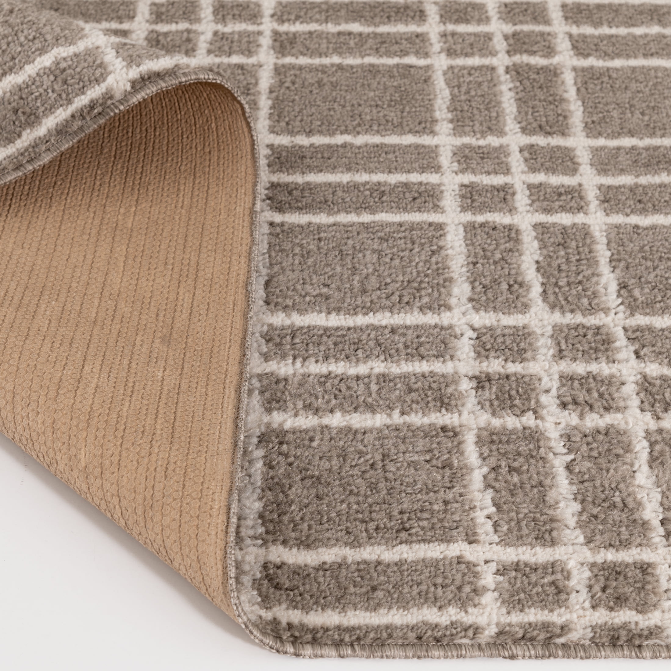 Mainstays Brown Tartan Grid Indoor Area Rug, 5'x7'