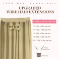thumbnail image 2 of Extensiones de cabello con alambre GOO GOO, cabello humano, 14 cm, 105 g, rubio, 2 of 8