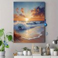 thumbnail image 4 of Qisvanset 12x16 Inch Matthew Coastal Bible Canvas Wall Art, Beach Landscape Scripture Art Household Wall Decor, 4 of 8