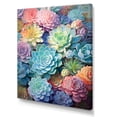 thumbnail image 2 of Designart "Succulent Dreams Green and Blue Succulents" Floral & Botanical Wall Decor, 2 of 5
