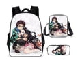 thumbnail image 1 of Mochila Dem@@2on Slayer, juego de 3 piezas: mochila para portátil con estuche para lápices y bolsa para el almuerzo., 1 of 5