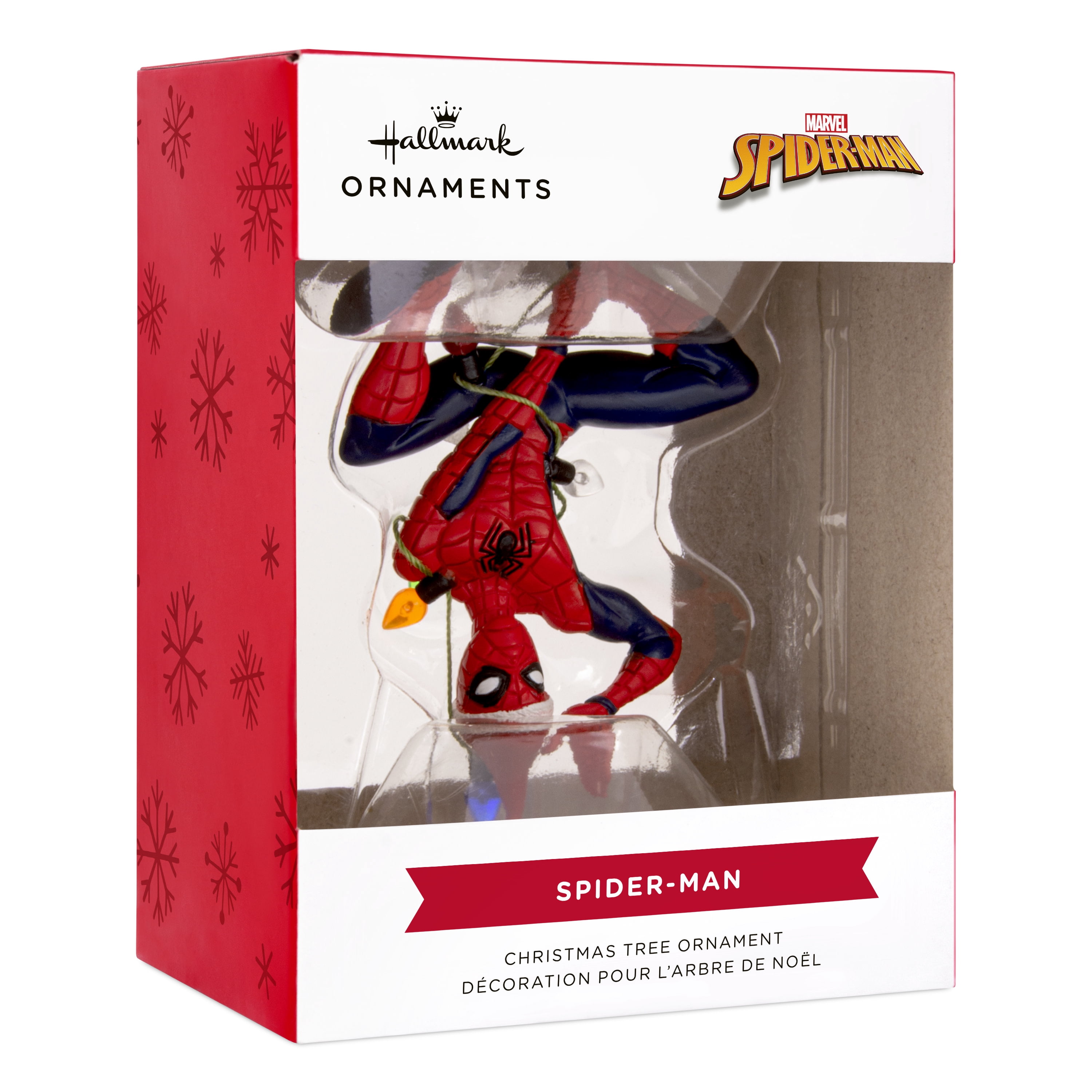 Hallmark Christmas Ornament (Marvel Spider-Man Hang from Lights), 1 Couny