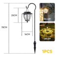 thumbnail image 1 of Luces de pared LED solares con ondas de agua para exteriores, control de luz, impermeables, para jardín, casa de campo, decoración de patio, farola de césped, 1 unidad, color negro, 1 of 5
