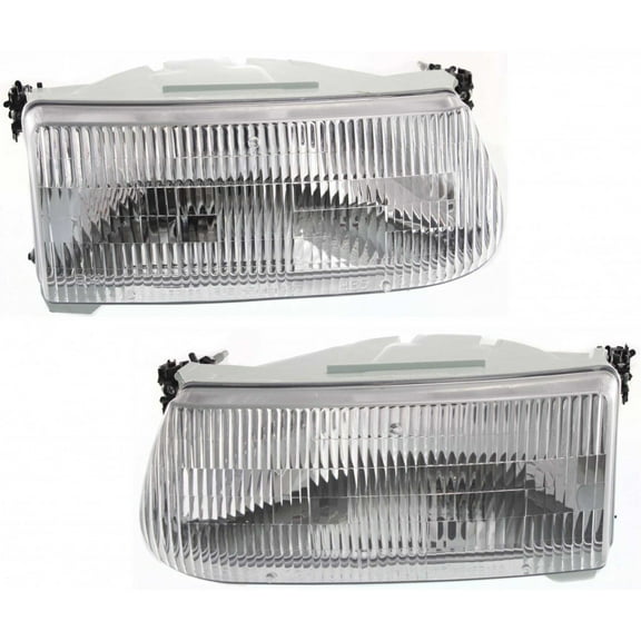 For 1995-2001 Ford Explorer Pair Headlights Driver and Passenger Side FO2502122 FO2503122 | F5TZ 13008B F5TZ 13008A