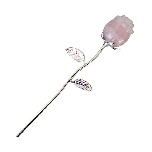 Gem Flower Natural Crystal Stone Semi Decoration: Jewelry, Home Decor with Reiki Properties for Girlfriend