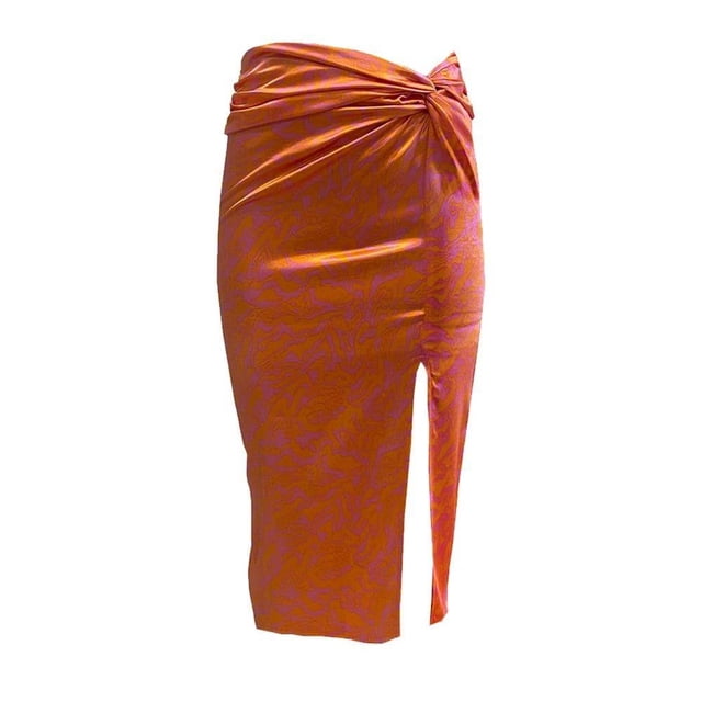 Falda Life Talla EG Midi Estampado Animal Print Rosa