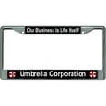 thumbnail image 1 of Umbrella Corporation Our Business Chrome License Plate Frame, 1 of 1