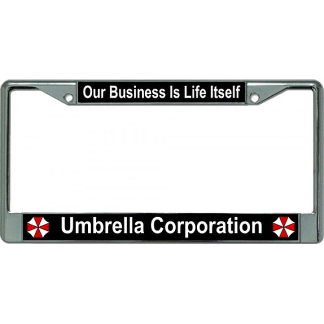 Umbrella Corporation Our Business Chrome License Plate Frame
