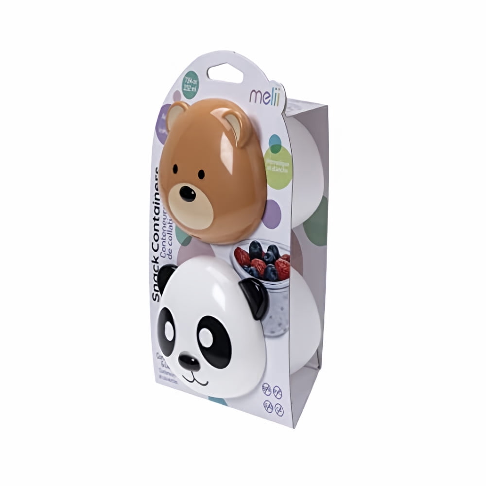 Melii Animal Snack Container Two Pack (Pack of 3)