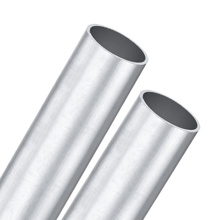 Uxcell 2-Pack 6063 Aluminum Round Tube, 27mmx30mm(IDxOD) 100mm Length Straight Tubing