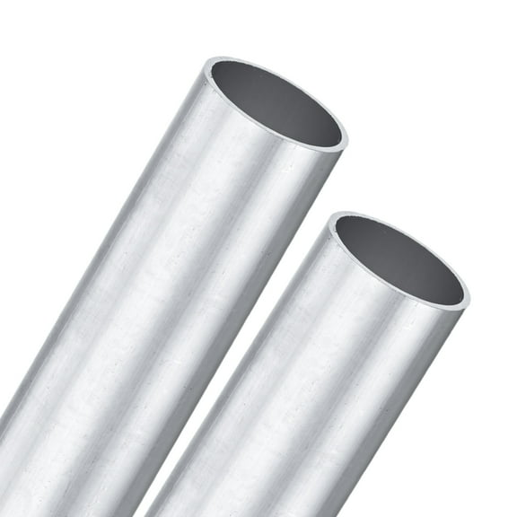 Uxcell 2-Pack 6063 Aluminum Round Tube, 27mmx30mm(IDxOD) 100mm Length Straight Tubing