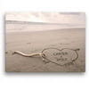 Personalized Names In The Sand Canvas Available In Multiple Sizes