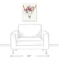 thumbnail image 3 of Creative Products Cow Skull with Flowers 16x20 Canvas Wall Art, 3 of 5