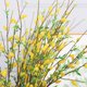 thumbnail image 4 of Simulación de rama de flor artificial, flores de camelia falsas decorativas flexibles para arreglos, proyectos artesanales, amarillo, 4 of 5
