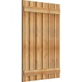 thumbnail image 2 of 34 3/4"W x 50"H TimberCraft Six 5 3/8" Boards Spaced Board-n-Batten Shutters, Rough Sawn Western Red Cedar (Per Pair), 2 of 13
