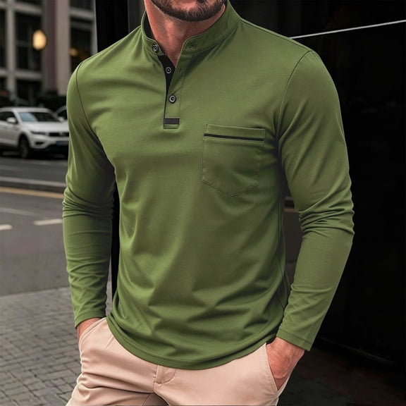 Yusimy Men's Quarter-Zip Stand Collar Top, Breathable Long Sleeve Knit Pullover, Loose Athletic Shirt for Sport Casual Active Lifestyle