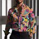 thumbnail image 3 of Líneas de camisas para hombres, pétalos de lujo de moda, casuales, suaves y cómodos, patrón de alta definición, nuevas blusas para hombres., 3 of 5