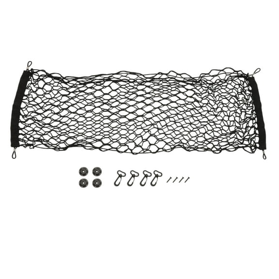 Unique Bargains Car Boot Cargo Net Multifunctional for Campervans Truck Black 35.43"x15.75" 1 Set