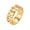 Gold, variant on Men's Link Chain Ring Chunky Curb Ring Oxidized 925 Silver Size 7-11