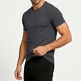 thumbnail image 4 of Dagugfen Athletic Tops for Men Slim Fitted Short Sleeve Crew Neck Summer Workout Gym Tops Moisture Wicking Lightweight Tee Shirts, 4 of 7