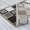 thumbnail image 7 of Allstar Brown / Beige Modern Geometric Grey square design Area Rug (5' 2" x 7' 2"), 7 of 7